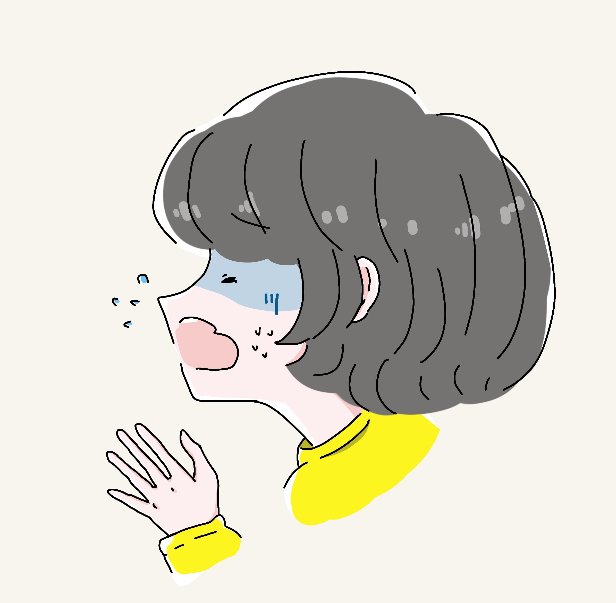 人の横顔