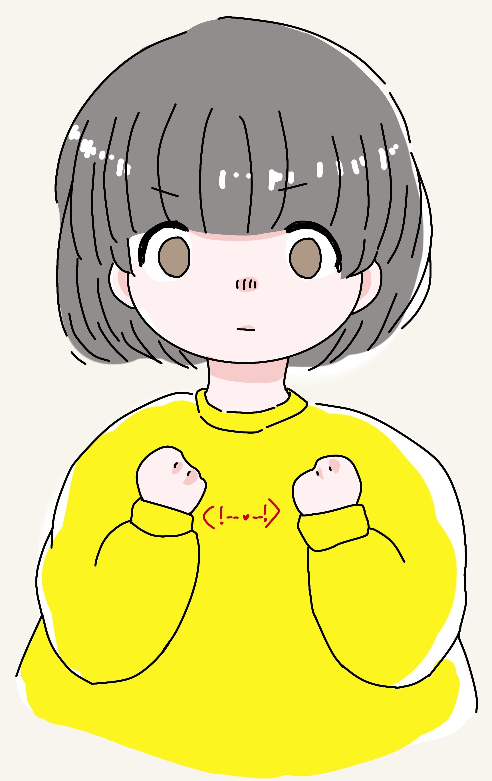こぶしをにぎる人